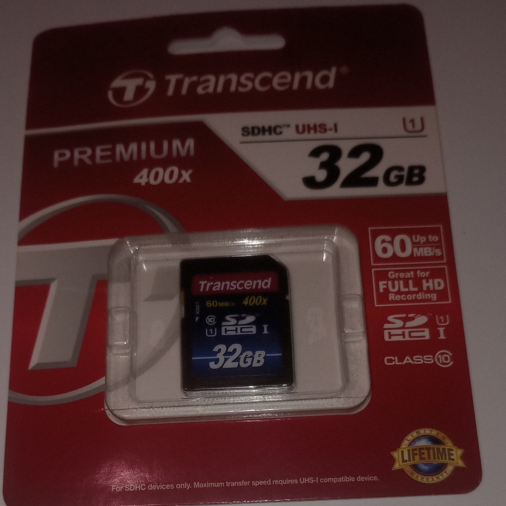 Transcend 32GB SDHC Memory Card